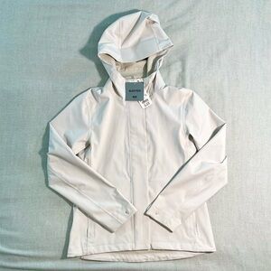 NWT Uniqlo Blocktech Women's Cream Rain Jacket (S / Small)